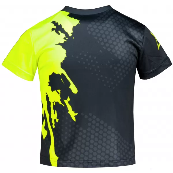  Dječja premium funkcionalna majica ALTISPORT VOJ/ALM112TR01 CRNO-FLUO ŽUTA 