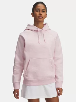 Ženski sweatshirt UNDER ARMOUR UA RIVAL FLEECE HOODIE 1379500-648 RUŽIČASTA