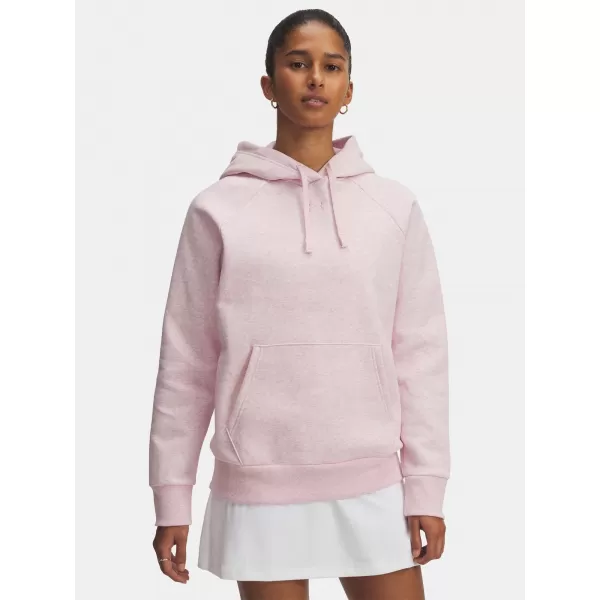  Ženski sweatshirt UNDER ARMOUR UA RIVAL FLEECE HOODIE 1379500-648 RUŽIČASTA 