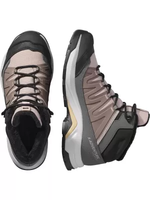 Ženske cipele SALOMON X-ADVENTURE COLDRUSH WATERPROOF W ETHEREA/ŽELJEZO/MAHAGONI RUŽA