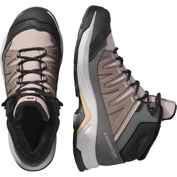  Ženske cipele SALOMON X-ADVENTURE COLDRUSH WATERPROOF W ETHEREA/ŽELJEZO/MAHAGONI RUŽA 