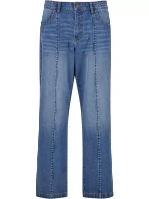 Muške traperice URBAN CLASSICS TB7605 SREDNJE TAMNOPLAVO ISPRANO