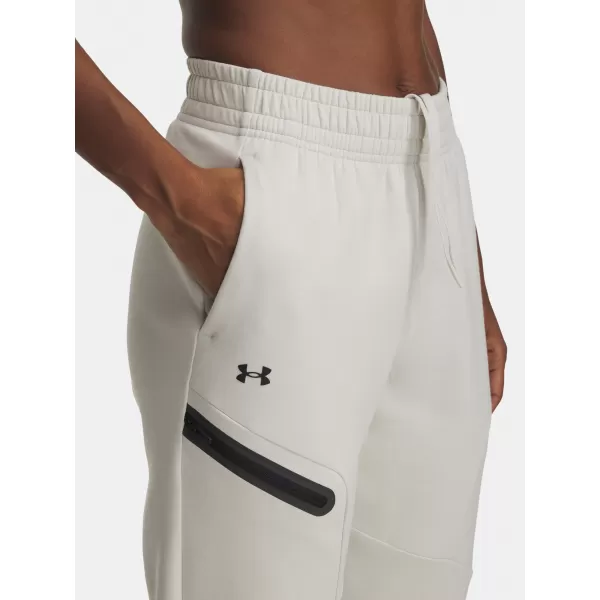  Ženske trenirke UNDER ARMOUR UNSTOPPABLE FLC JOGGER 1379846-110 BIJELA 