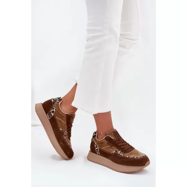  Ženske tenisice BIG STAR OO274A313 SMEĐA/BEŽ Big Star Shoes 