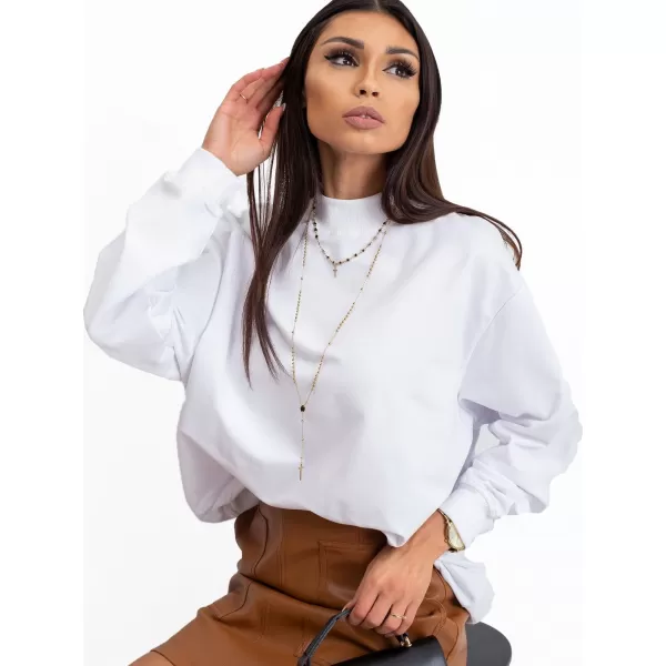  Ženski sweatshirt BASIC FEEL GOOD RV-BL-5185.94P BIJELA 