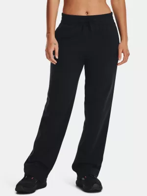 Ženske sportske hlače UNDER ARMOUR RIVAL FLC STRAIGHT PANT 1381847-001 CRNA