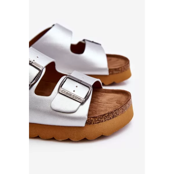 Ženske papuče BIG STAR LL274476 SILVER Big Star Shoes 