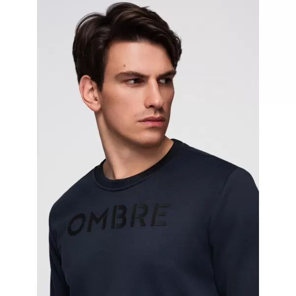  Muški sweatshirt OMBRE B1711 TAMNOPLAVA 