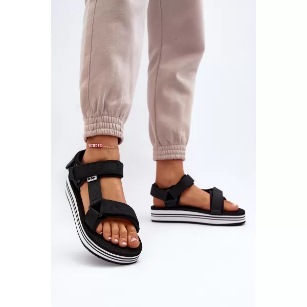  Ženske sandale LEE COOPER LCW-24-05-2753L CRNO/BIJELO 