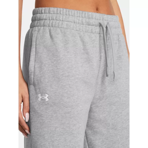  Ženske sportske hlače UNDER ARMOUR UA RIVAL FLC STRAIGHT PANT 1381847-011 SIVA 