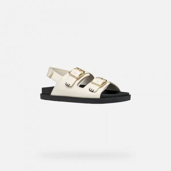  Sandale za djevojčice GEOX SANDAL FOAMMENTERA J65P0A000BCC1058 KREMASTI 