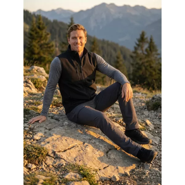  Muški softshell prsluk ALTISPORT NoPrint NP/ALM865 CRNA 