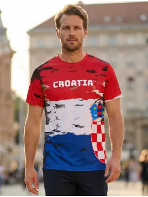 Muška premium majica ALTISPORT VOJ/ALM036HR/TR01 HRVATSKA