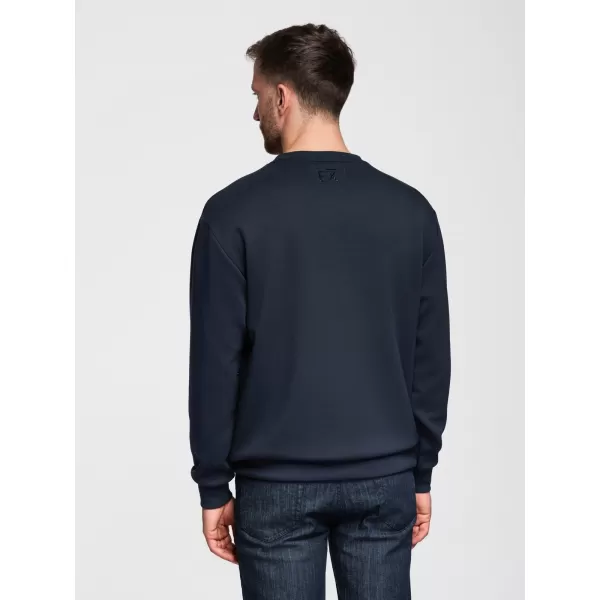  Muški sweatshirt OMBRE OM-SNBC-0199 TAMNOPLAVA 