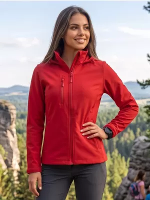 Ženska softshell jakna ALTISPORT NoPrint NP/ALW945 CRVENA