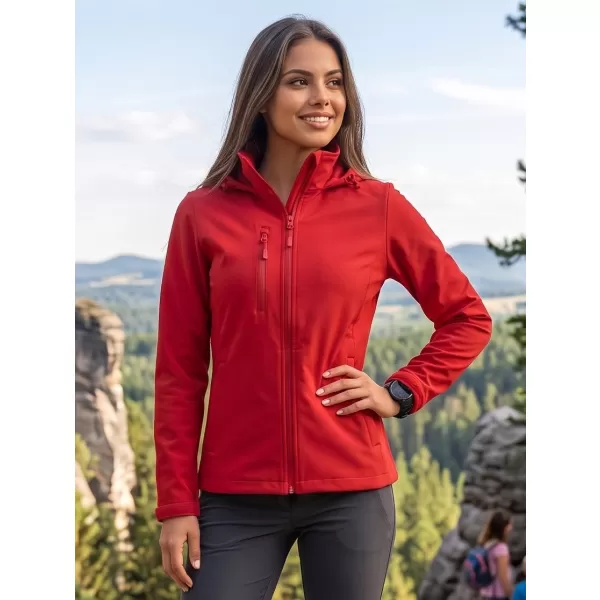  Ženska softshell jakna ALTISPORT NoPrint NP/ALW945 CRVENA 