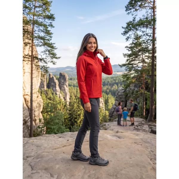 Ženska softshell jakna ALTISPORT NoPrint NP/ALW945 CRVENA 