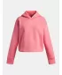 Majica za djevojčice UNDER ARMOUR UA RIVAL FLEECE HOODIE 1379517-600 RUŽIČASTA