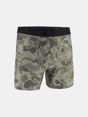 Muške bokserice UNDER ARMOUR UA PERFORMANCE TECH - PRINT 6IN - 1PK 1383875-069 TITANIJUM