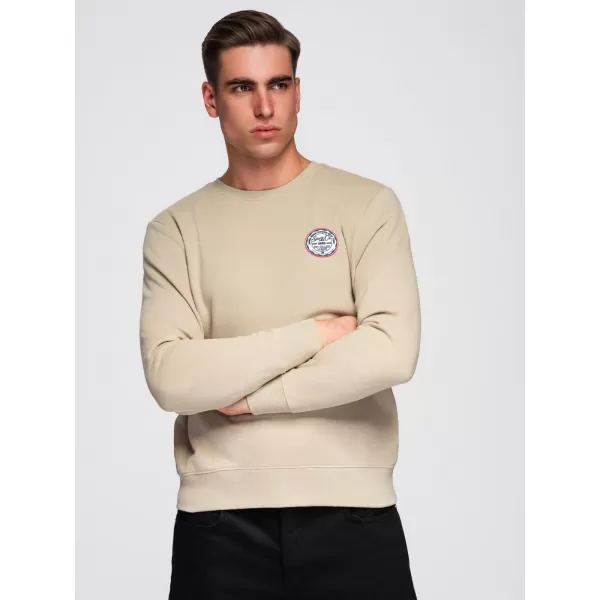  Muški sweatshirt OMBRE B1713 BEŽ 