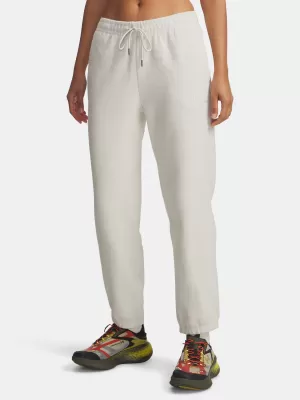 Ženske trenirke UNDER ARMOUR ICON TERRY VARSITY JOGGER 6004858-110 BIJELA