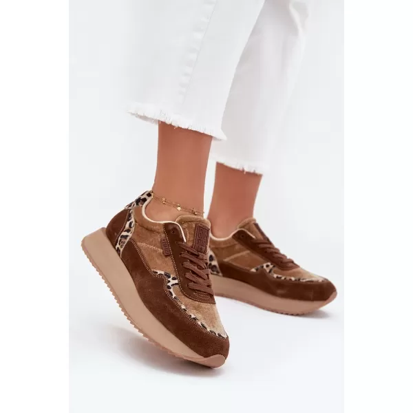  Ženske tenisice BIG STAR OO274A313 SMEĐA/BEŽ Big Star Shoes 