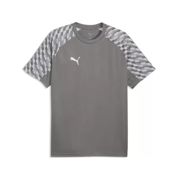  Muška majica kratkih rukava PUMA TEAMLIGA26 JERSEY 659721_13 FLAT MEDIUM GRAY/ RAVNA SREDNJE SIVA/PUMA BIJELA 