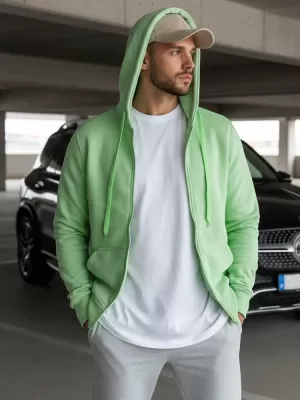 Muški sweatshirt DSTREET BX5230 SVIJETLO ZELENA