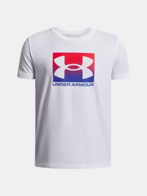 Majica za dječake UNDER ARMOUR UA B BOXED SPORTS UPDATE SS 1388672-100 BIJELA