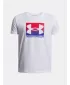Majica za dječake UNDER ARMOUR UA B BOXED SPORTS UPDATE SS 1388672-100 BIJELA