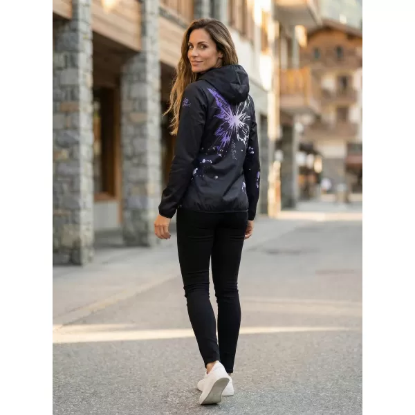  Ženska vrhunska softshell jakna ALTISPORT VOJ/ALW077JACK01 CRNA/LJUBIČASTA 