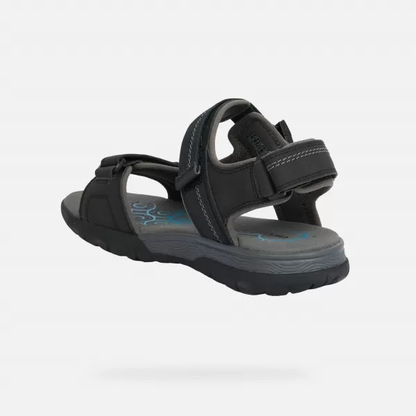  Muške sandale GEOX SPHERICA EC5 G014392 CRNA 