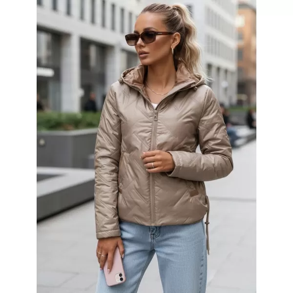  Ženska jakna DSTREET TY5633 KARAMELA 