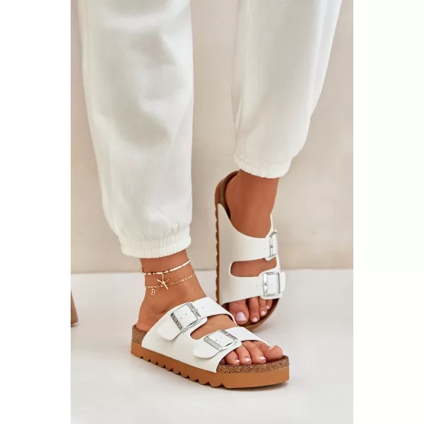  Ženske papuče BIG STAR LL274480 WHITE Big Star Shoes 