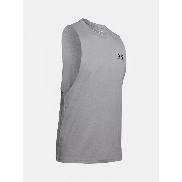  Muška majica bez rukava UNDER ARMOUR LEFT CHEST CUT OFF TANK 1329286-035 SIVA 