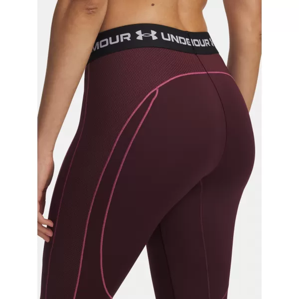  Ženske tajice UNDER ARMOUR UA COLDGEAR TEXTURED LEGGING 6003997-600 CRVENA 