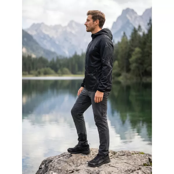  Muška vrhunska softshell jakna ALTISPORT VOJ/ALM129JACK01 CRNO SIVA 