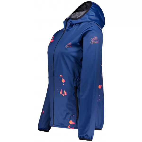  Ženska vrhunska softshell jakna ALTISPORT VOJ/ALW077JACK01 TAMNOPLAVA/NARANČASTA 