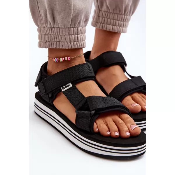  Ženske sandale LEE COOPER LCW-24-05-2753L CRNO/BIJELO 
