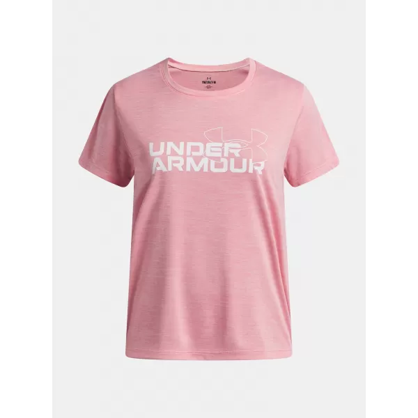 Majica za djevojčice UNDER ARMOUR TECH TWIST WDMK LOGO SS 6007134-600 RUŽIČASTA 
