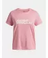 Majica za djevojčice UNDER ARMOUR TECH TWIST WDMK LOGO SS 6007134-600 RUŽIČASTA