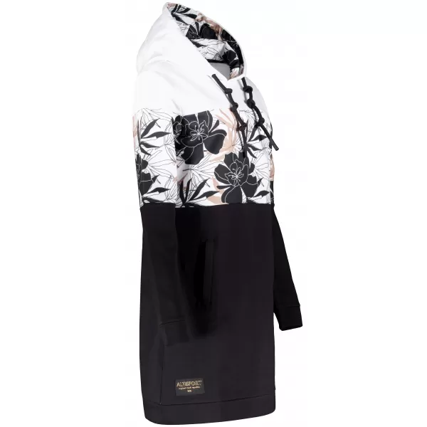  Ženski sweatshirt ALTISPORT HETHER CRNO/BIJELO 
