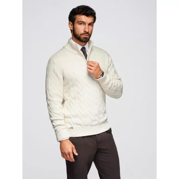  Muški pulover OMBRE OM-SWZS-0138 KREMA 