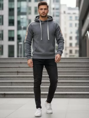 Muški sweatshirt DSTREET BX5945 SIVA