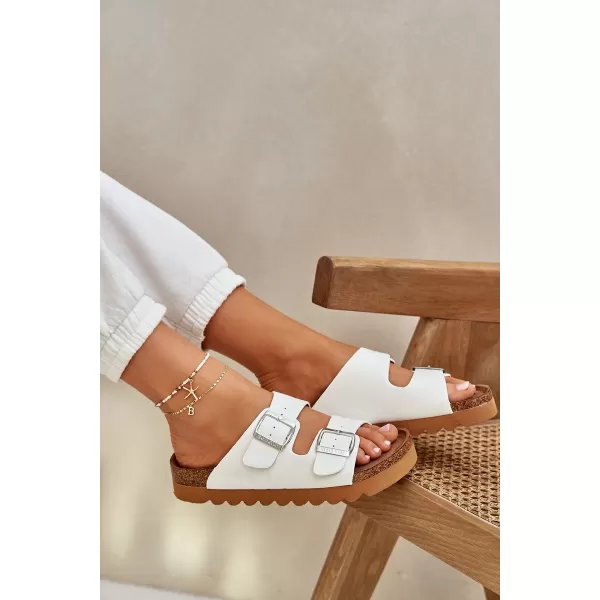  Ženske papuče BIG STAR LL274480 WHITE Big Star Shoes 