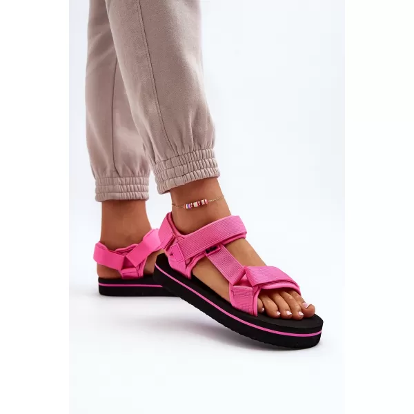  Ženske sandale LEE COOPER LCW-23-34-2613 CRNA/FUKSIJA 