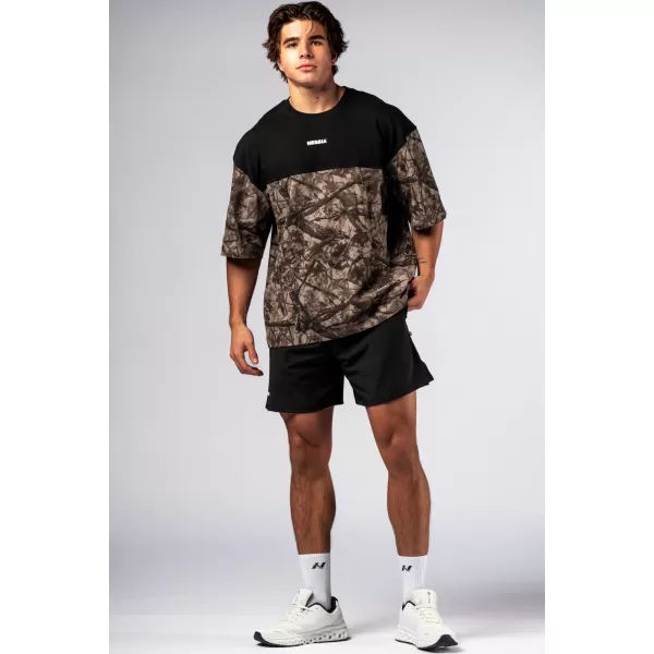  Oversized majica POWER 898 SVIJETLO SMEĐA CAMO Nebbia 