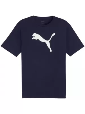 Funkcionalna muška majica PUMA TEAMRISE LOGO JERSEY COTTON 658705-06 PUMA TAMNOPLAVA/PUMA BIJELA