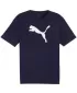 Funkcionalna muška majica PUMA TEAMRISE LOGO JERSEY COTTON 658705-06 PUMA TAMNOPLAVA/PUMA BIJELA