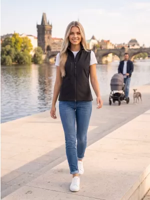 Ženski softshell prsluk ALTISPORT NoPrint NP/ALW965 EBANOVINA SIVA